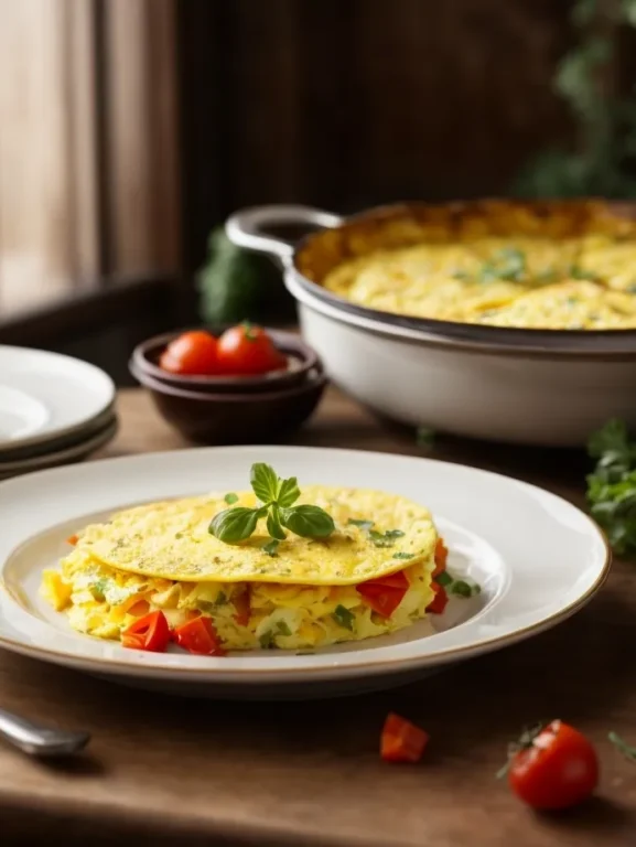 receita de Omelete de Queijo e Tomate