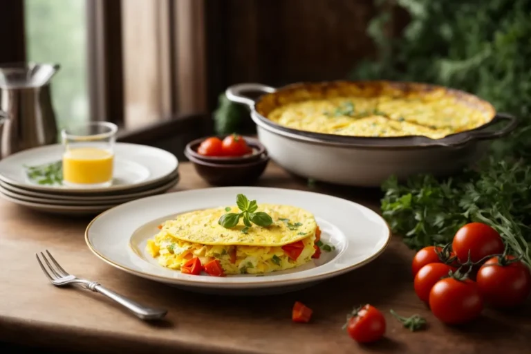 receita de Omelete de Queijo e Tomate